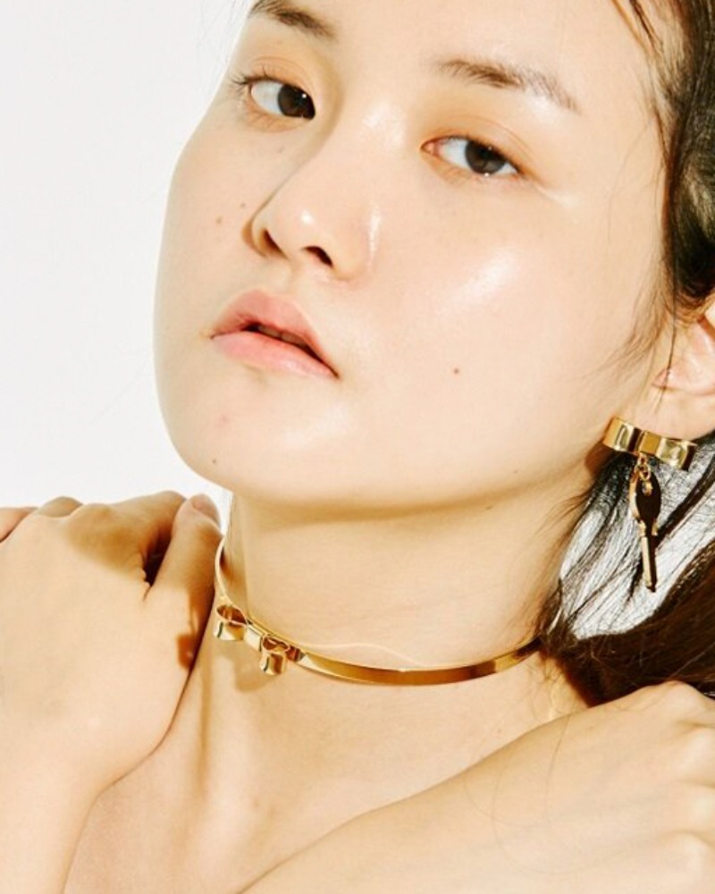 [BC17FWAC] Gentle Lady Choker [Gold,Silver]