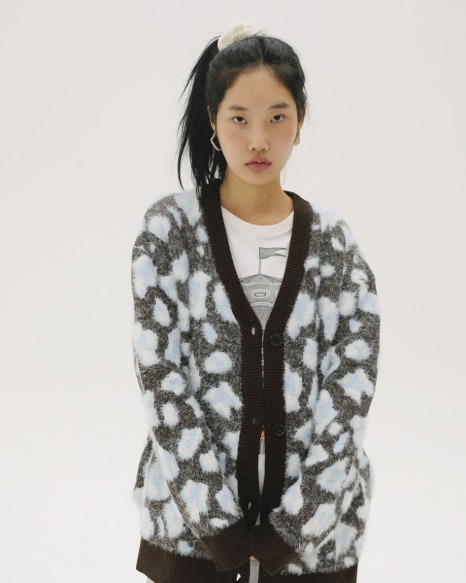 [BC19AWKN02] LEOPARD KNIT CARDIGAN  [2COLORS]