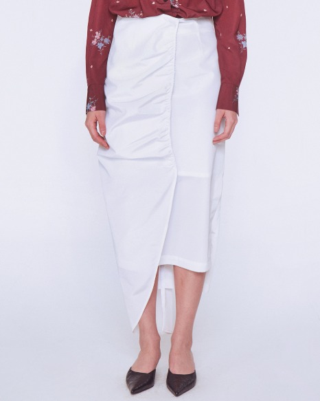 [TC18SSSK01WH] Romantic Shirring Skirt [WHITE]