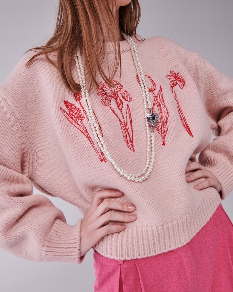 CENTAUR FOUR BEAUTY WOOL KNIT PULLOVER_PINK